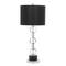 Black Polystone Contemporary Accent Lamp, 13" x 13" x 30"